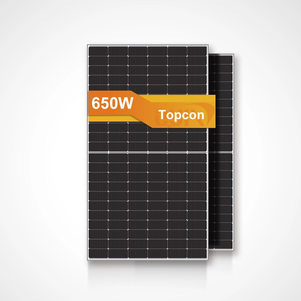 650W TOPCon N-Type Bifacial Solar Panel for Utility-Scale & Commercial Projects
