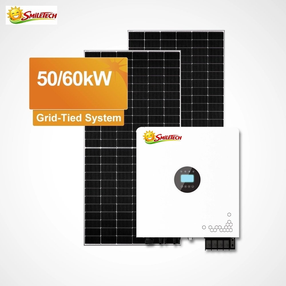 50KW / 60KW Grid-Tied Solar Power Solution