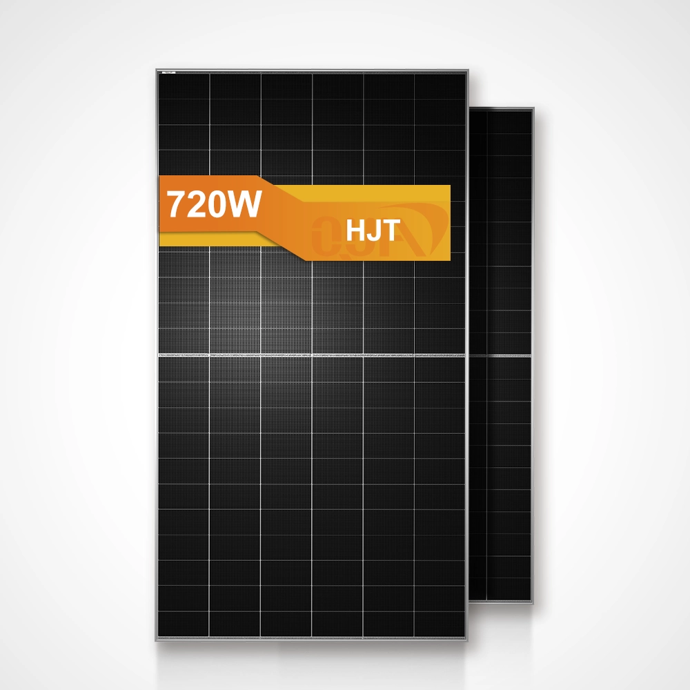 720W HJT Bifacial Double Glass Solar Panel (210mm, 132 Half-Cell)
