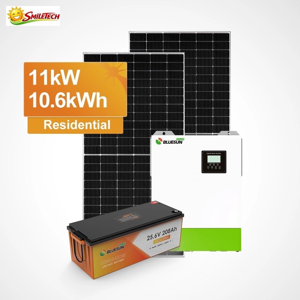 Off-Grid Hybrid Energy Storage System with 11kW Inverter and 10.6kWh Battery