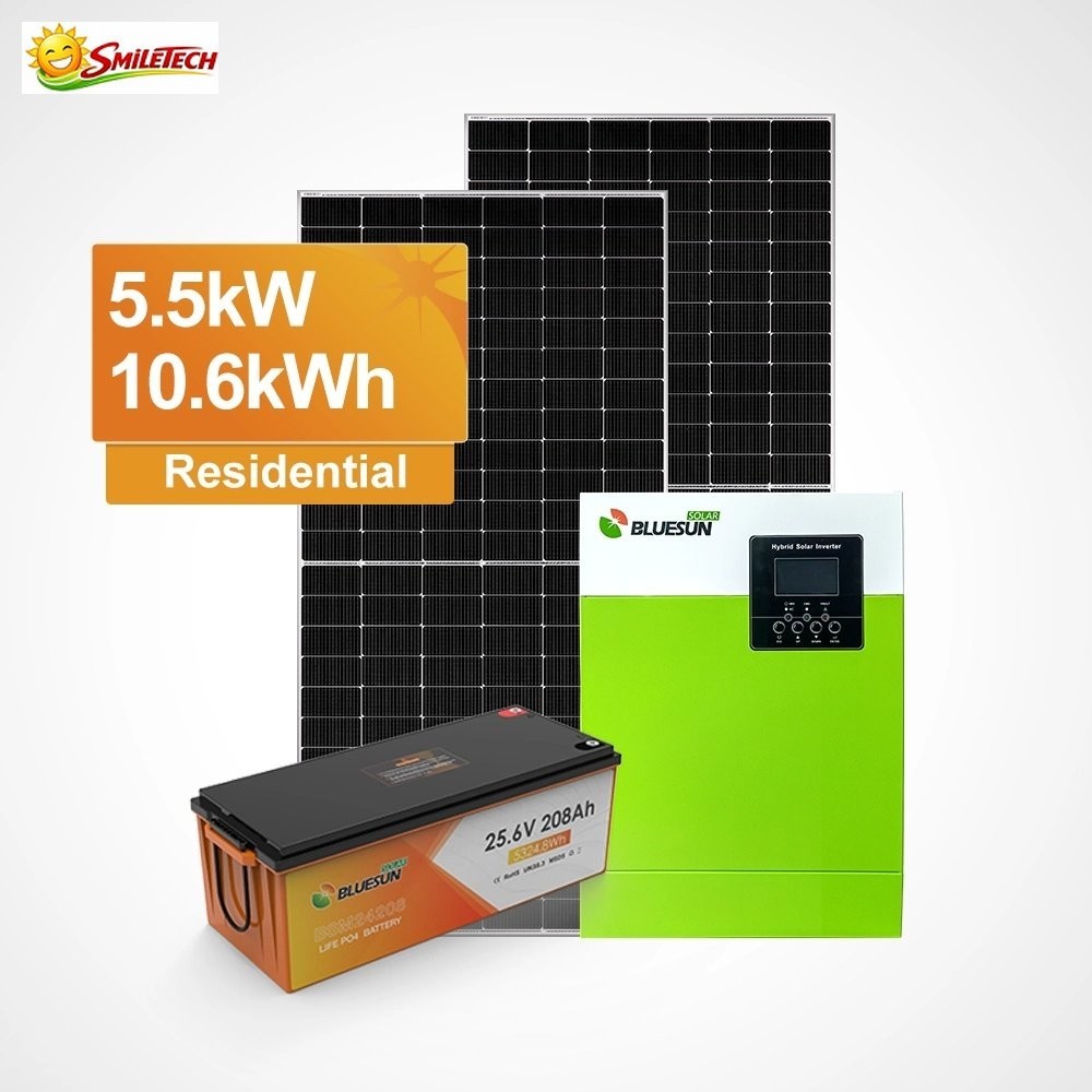 5.5kW Off-Grid Solar System with LiFePO4 Battery