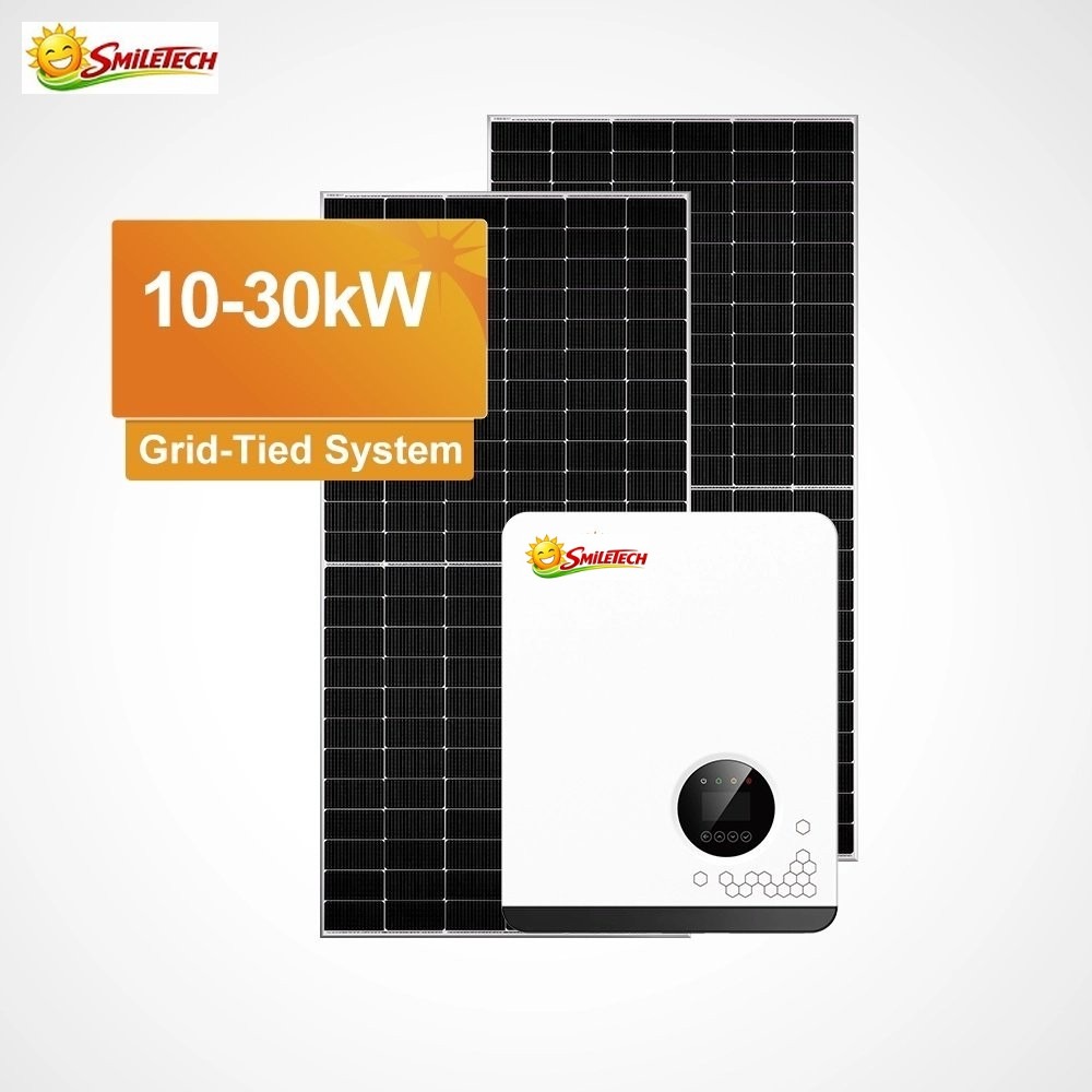 10KW / 20KW / 30KW Complete On-Grid Solar System for Household Applications